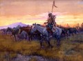 chevaux volés no 3 détail 1911 Charles Marion Russell Indiens d’Amérique